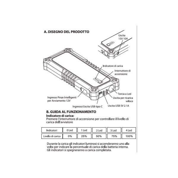Avviatore portatile professionale | PROFESSIONAL LITHIUM START EVO 2.0