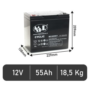 Batteria BE 12055 CY
