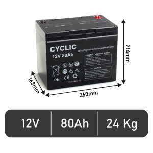 Batteria BE 12080 A CY